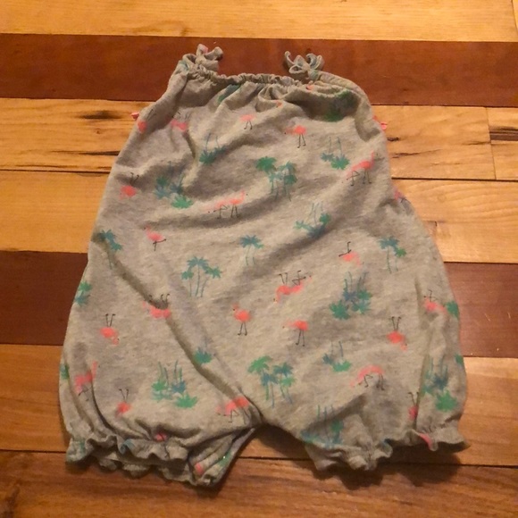 12M Summer romper bundle- rainbow & flamingo. - Picture 6 of 6